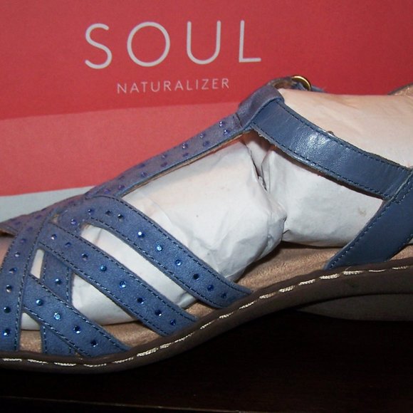 Naturalizer Shoes - Naturalizer Soul Brielle, Women Blue Shoes/sandal New in Box size 9M Retail $79.